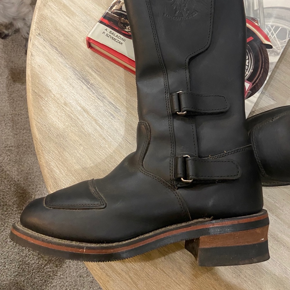 Chippewa motorcycle riding boots genuine leather